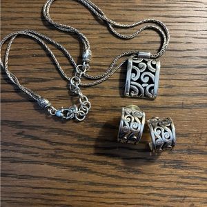 Brighton necklace and matching earrings